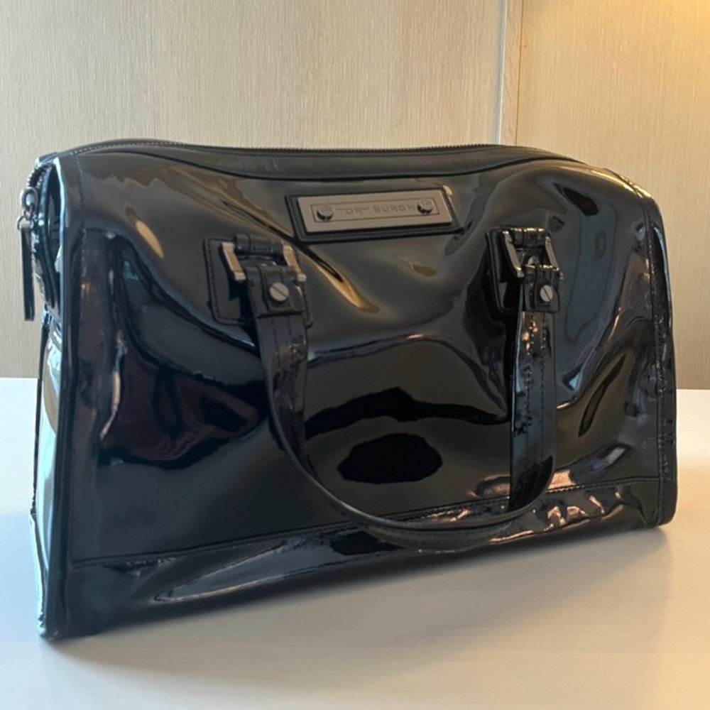 Tory Burch Black Patent Leather Bag